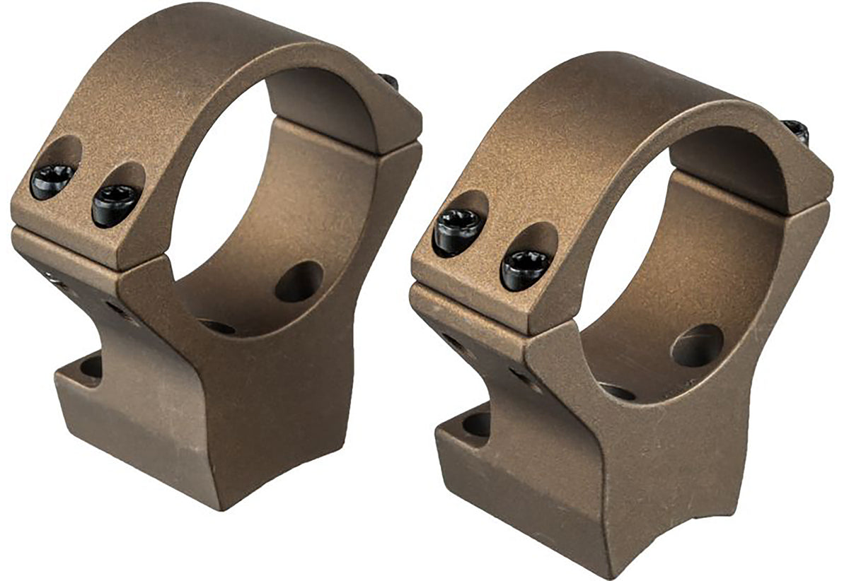 Talley HC750735 X-Bolt Scope Ring and Base Combo 30mm Burnt Bronze High Height 0 MOA