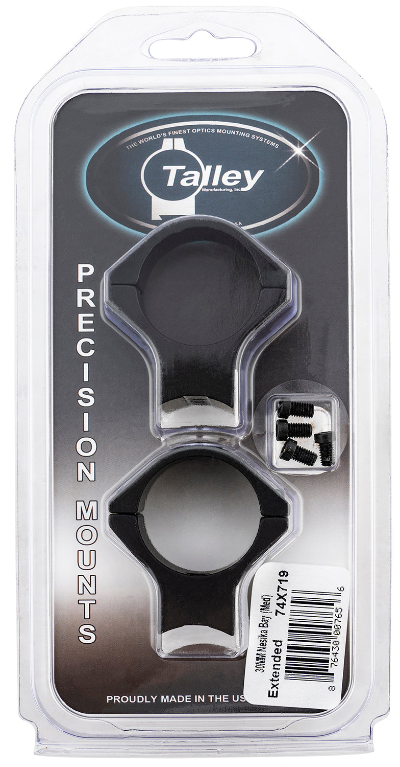 Talley 74X719 One-Piece Scope Ring and Base Combo for Savage 30mm Medium Extended Black Anodized