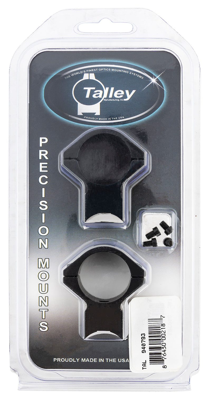 Talley 940793 One-Piece Scope Ring Base Combo Savage 93R Mark II 1 Inch Tube Medium Rings Black