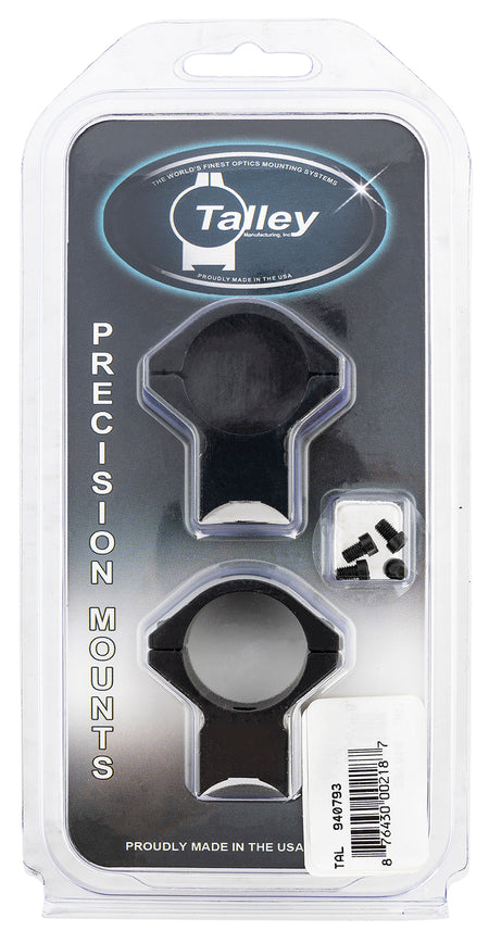 Talley 940793 One-Piece Scope Ring Base Combo Savage 93R Mark II 1 Inch Tube Medium Rings Black