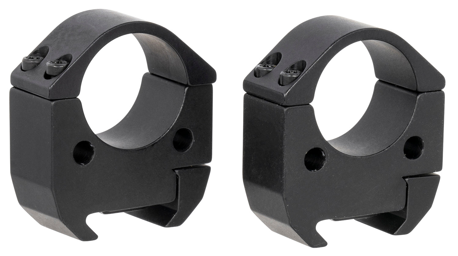 Talley TMS10H 1 Inch High Picatinny Scope Rings Black Anodized Aluminum 0 MOA