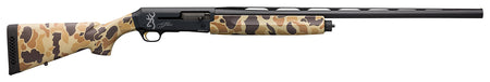 Browning 011431205 Silver Field 12 Gauge 26" 3.5" 4+1, Alloy Receiver With Black/Charcoal Bi-Tone Finish, Vintage Tan Camo Synthetic Stock With Textured Gripping Surface