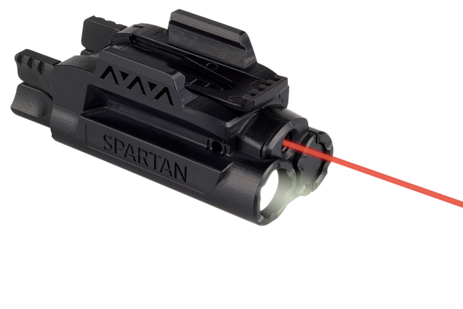 LaserMax Spartan Rail-Mounted Red Laser and Light Combo 120 Lumens Black
