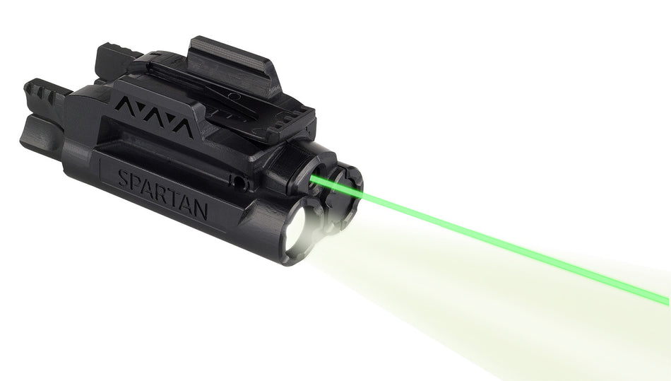 LaserMax Spartan Rail-Mounted Green Laser and Light Combo 120 Lumens Black