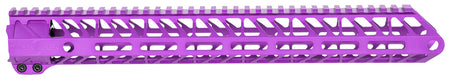Timber Creek Outdoors ME15HGPPA 15" M-LOK Handguard Purple Anodized Picatinny Rail