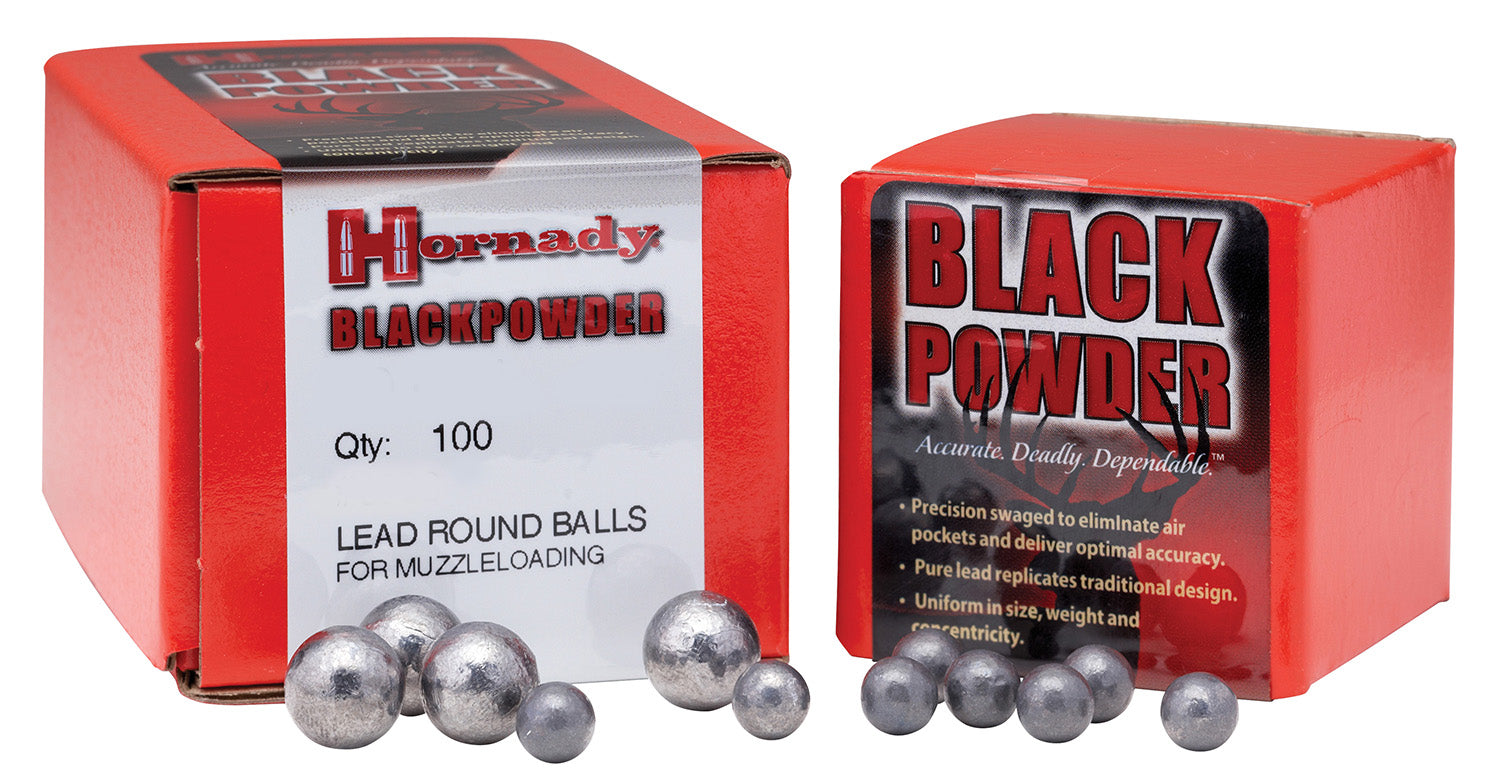 Hornady Lead Round Balls .451 Dia 44 Caliber Box of 100