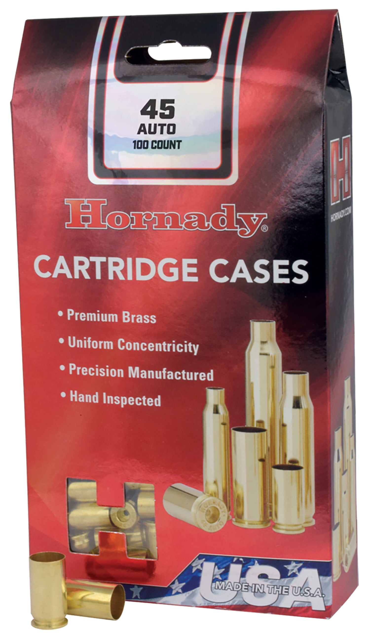 Hornady 8602 Rifle Brass Unprimed Cases 22 Hornet Cartridge