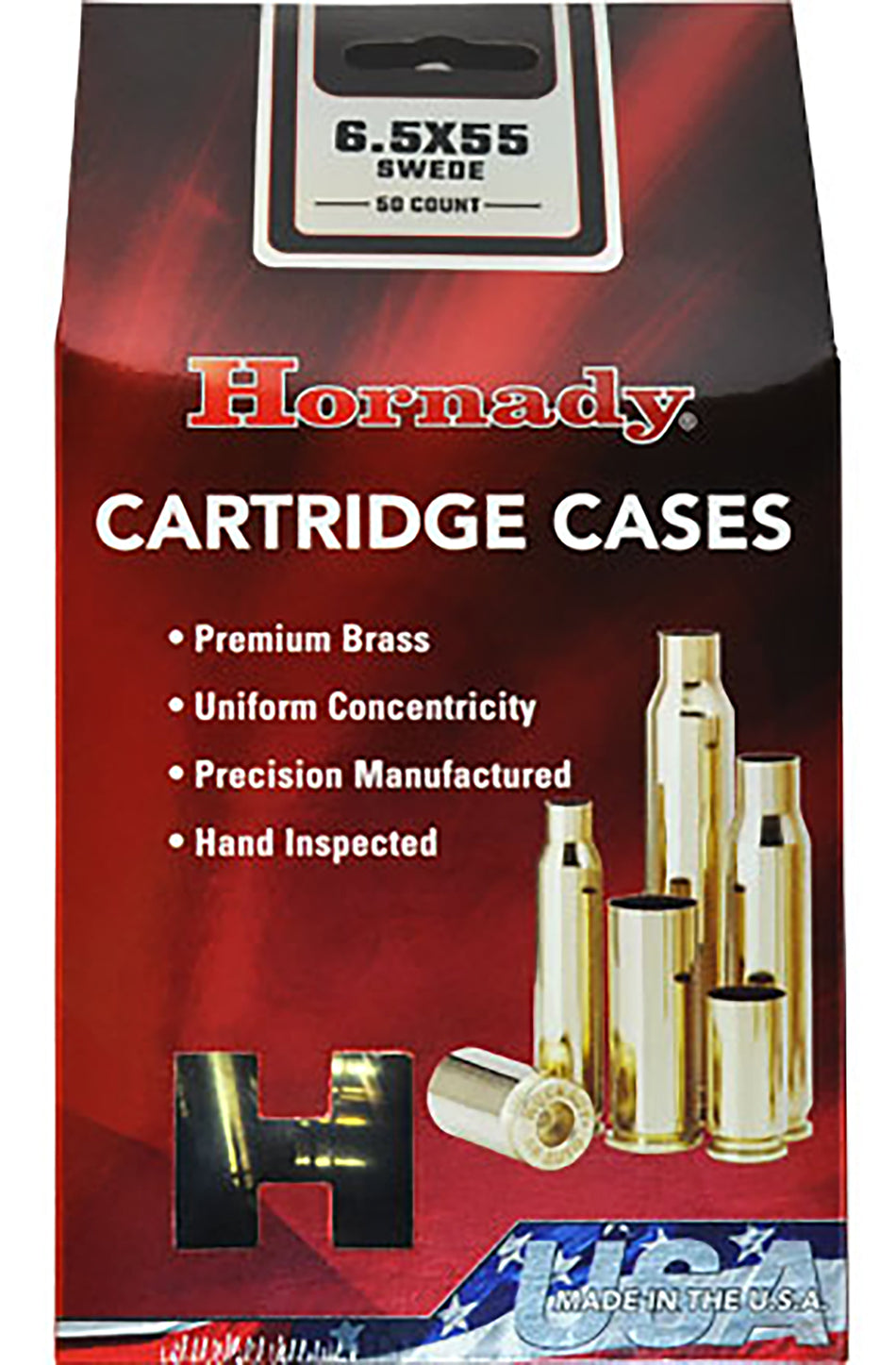 Hornady 86263 Rifle Brass Unprimed Cases 6.5x55 Swedish Cartridge