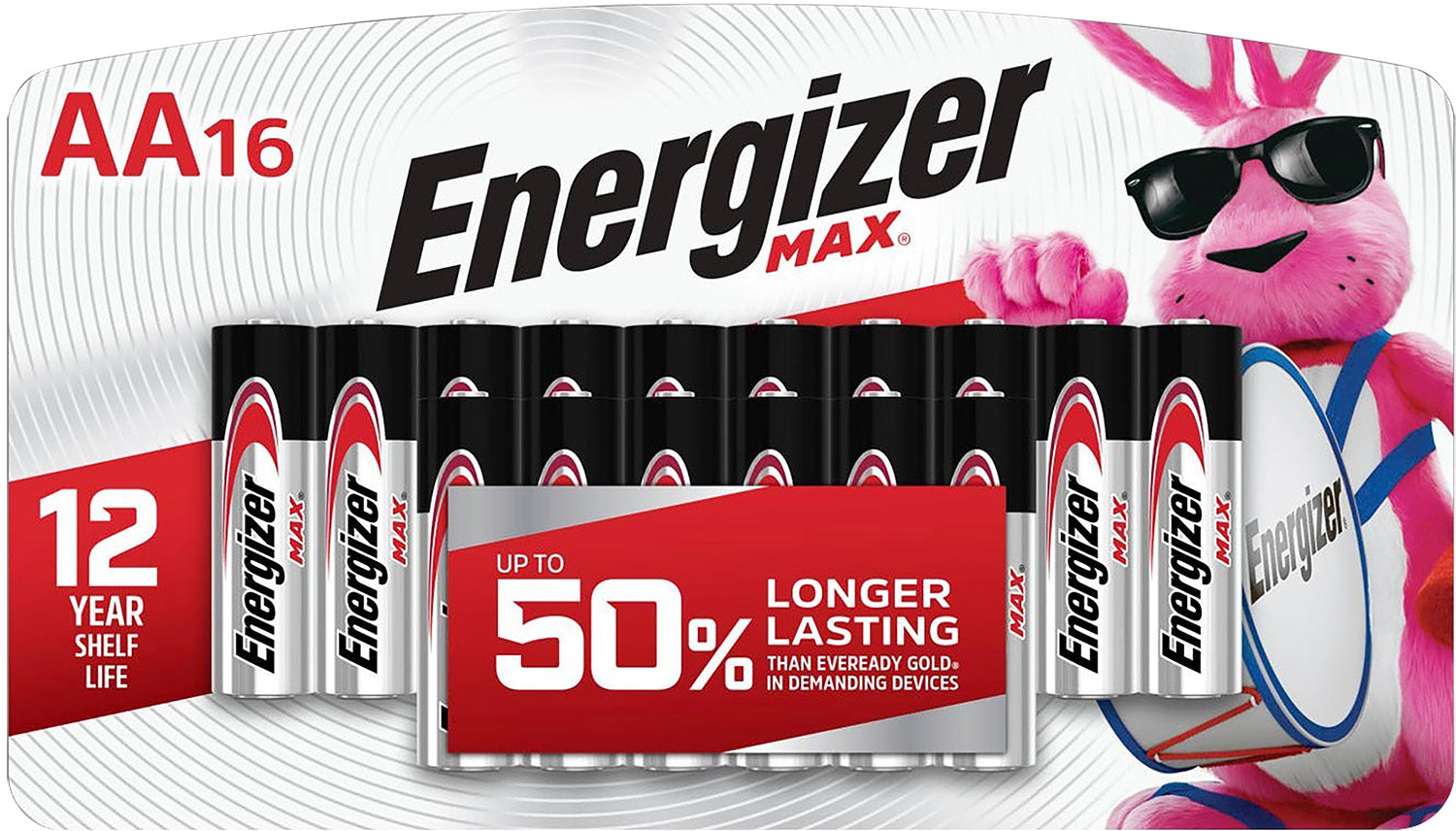 Energizer MAX AA Batteries E91LP16 1.5V Alkaline 16-Count