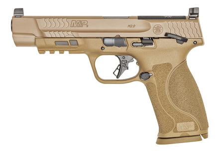 Smith & Wesson M&P M2.0 Full Size 9mm Luger 17+1, 5" Barrel, FDE Optic Ready Slide & Polymer Frame w/Picatinny Rail (Model 13569)