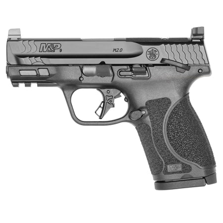 Smith & Wesson 13570 M&P M2.0 Compact 9mm Luger 15+1, 3.60" Black Armornite Stainless Steel Barrel & Optic Cut/Serrated Stainless Steel Slide, Matte Black Polymer Frame w/Picatinny Rail