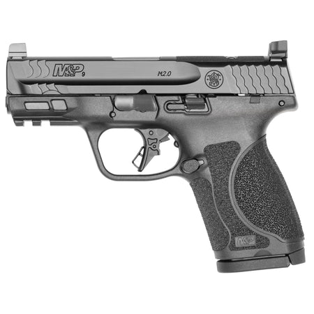Smith & Wesson M&P M2.0 Compact 9mm Luger 15+1 3.6" Barrel, Optic Cut Slide, Matte Black Polymer Frame with Picatinny Rail (Model 13571)