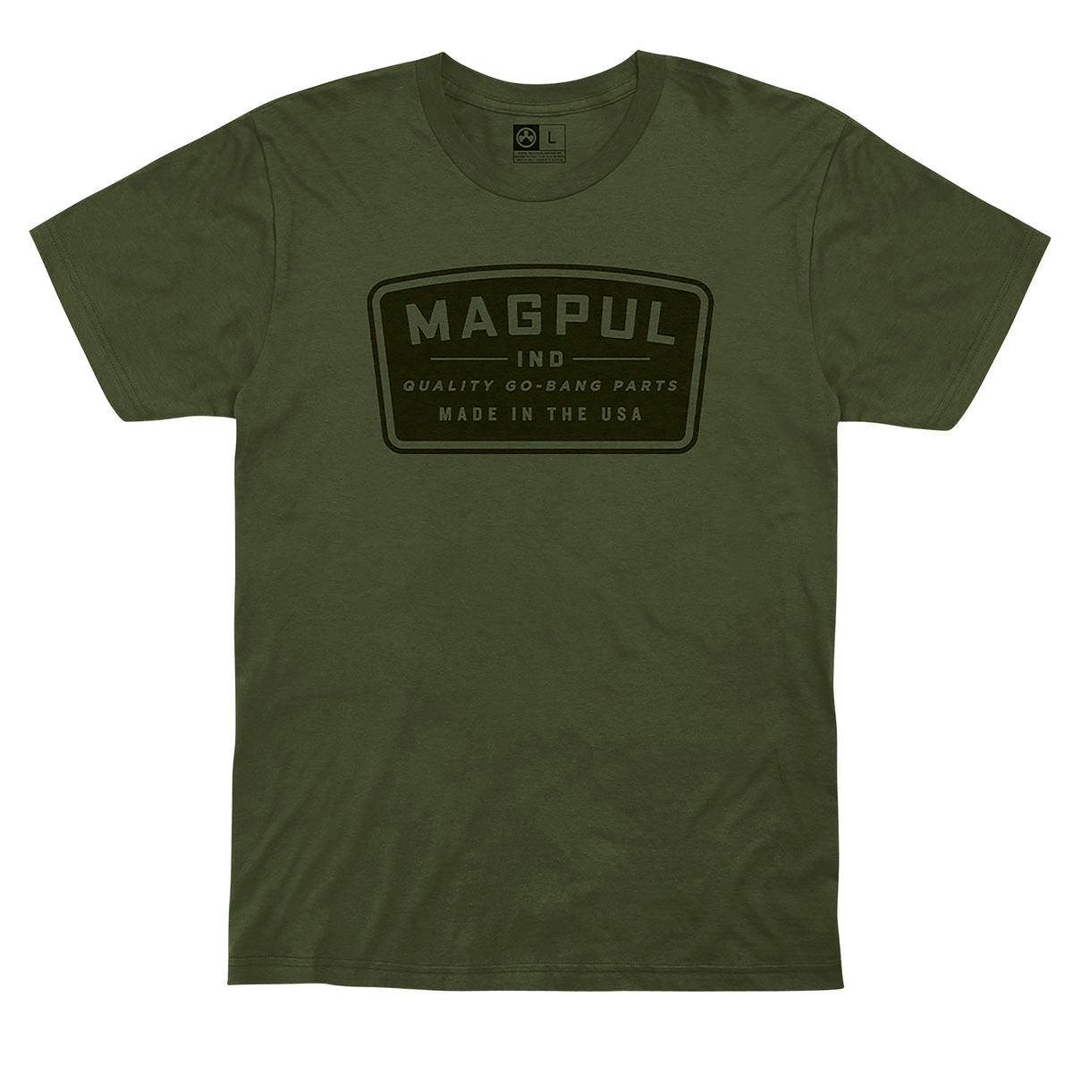 Magpul MAG1111-316-S Go Bang Parts Tee Olive Drab 100% Cotton Short Sleeve Small