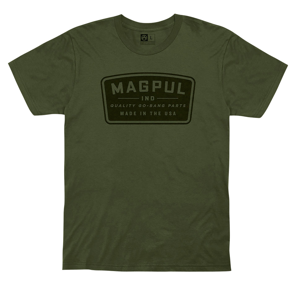 Magpul MAG1111-316-S Go Bang Parts Tee Olive Drab 100% Cotton Short Sleeve Small