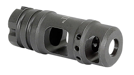 Midwest Industries MIMB6 Two-Port AK Muzzle Brake Black Phosphate M14x1 LH Thread 30 Cal