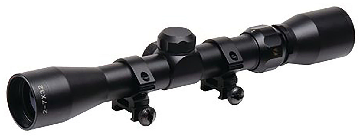 TruGlo Trushot TG852732B 2-7x32mm Variable Riflescope Black Anodized Duplex Reticle Fog/Waterproof