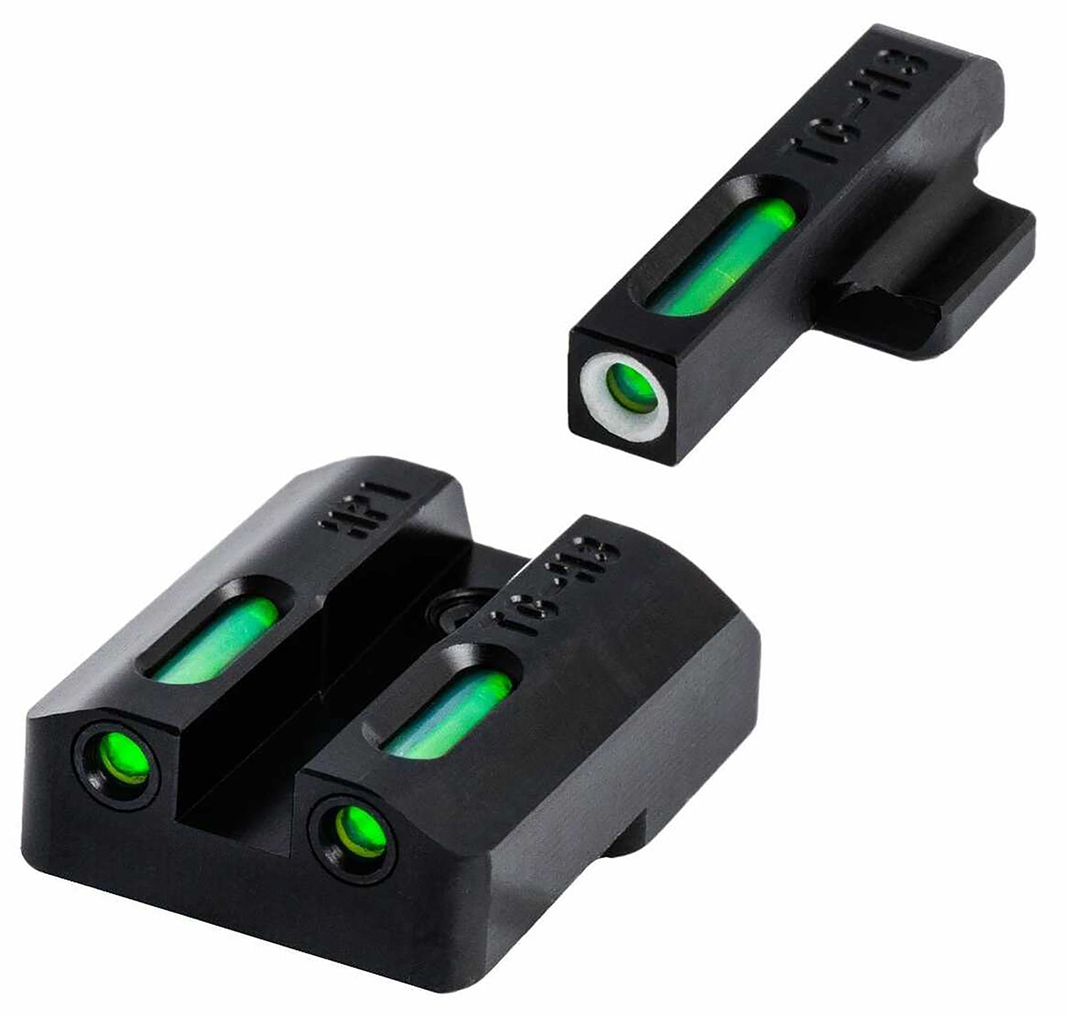 TruGlo TFX TGTG13CZ2A Green Tritium Fiber Optic White Outline Front & Rear Sights for CZ
