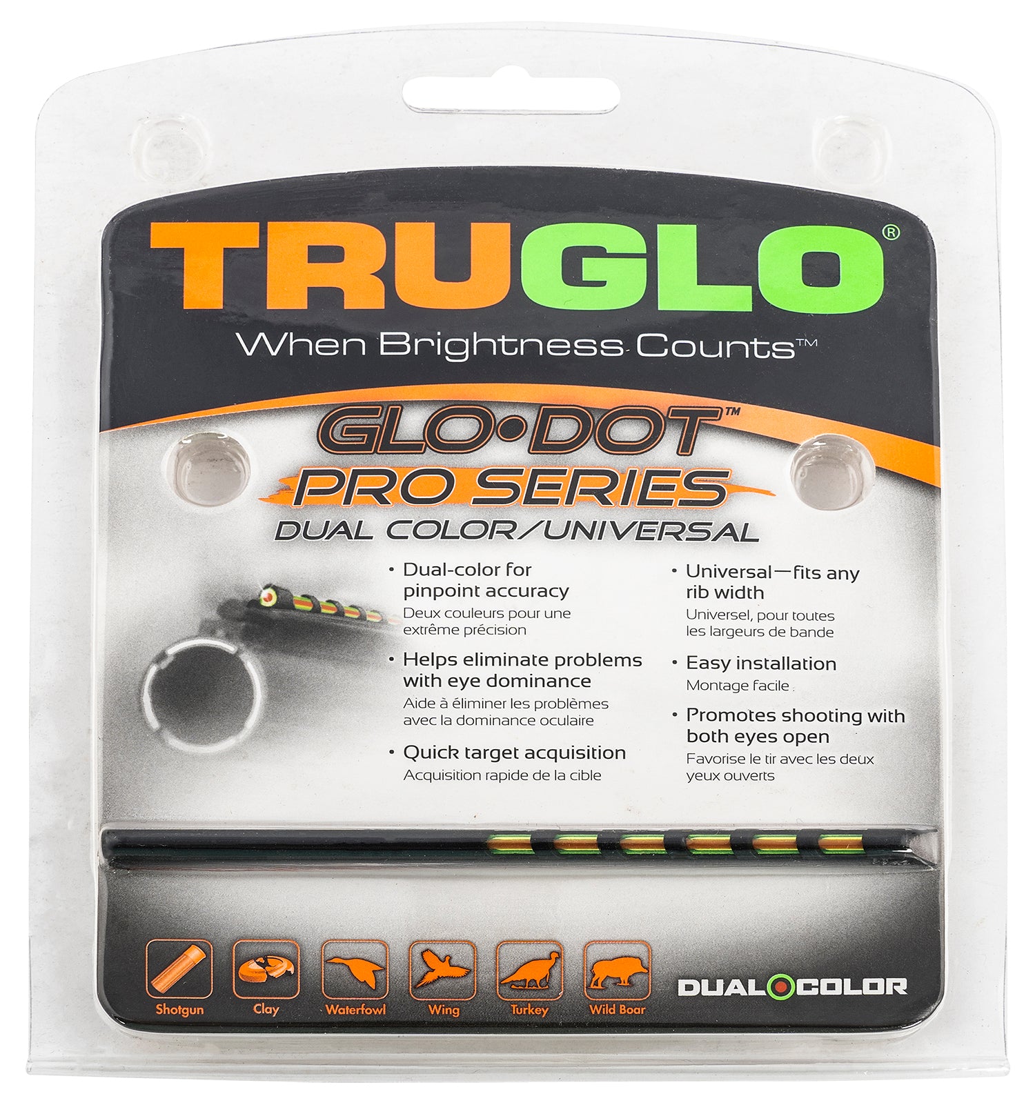 TruGlo Glo-Dot Pro Universal Dual Sight TG-TG104D Fiber Optic Shotgun Bead