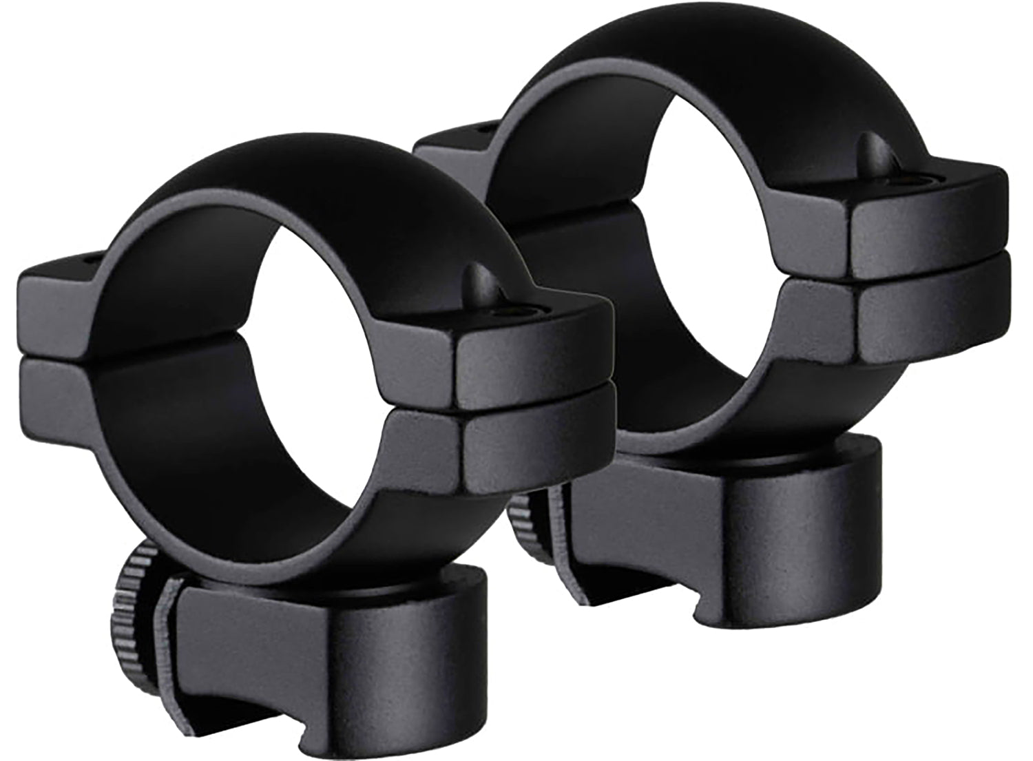 TruGlo TGTG8960B2 1 Inch Medium Matte Black Lightweight Scope Rings 2 Screws Per Side