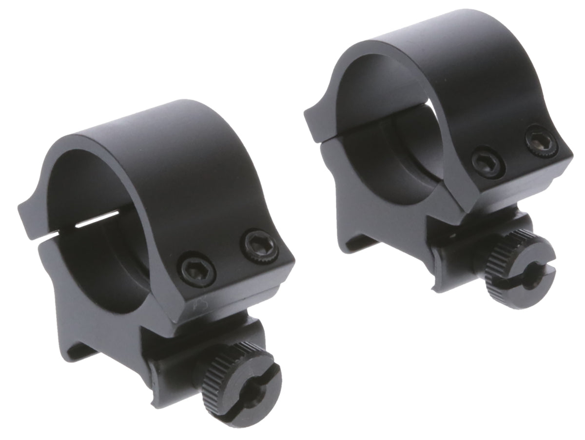 TruGlo TGTG8961B2 1 Inch High Matte Black Lightweight Scope Rings Picatinny