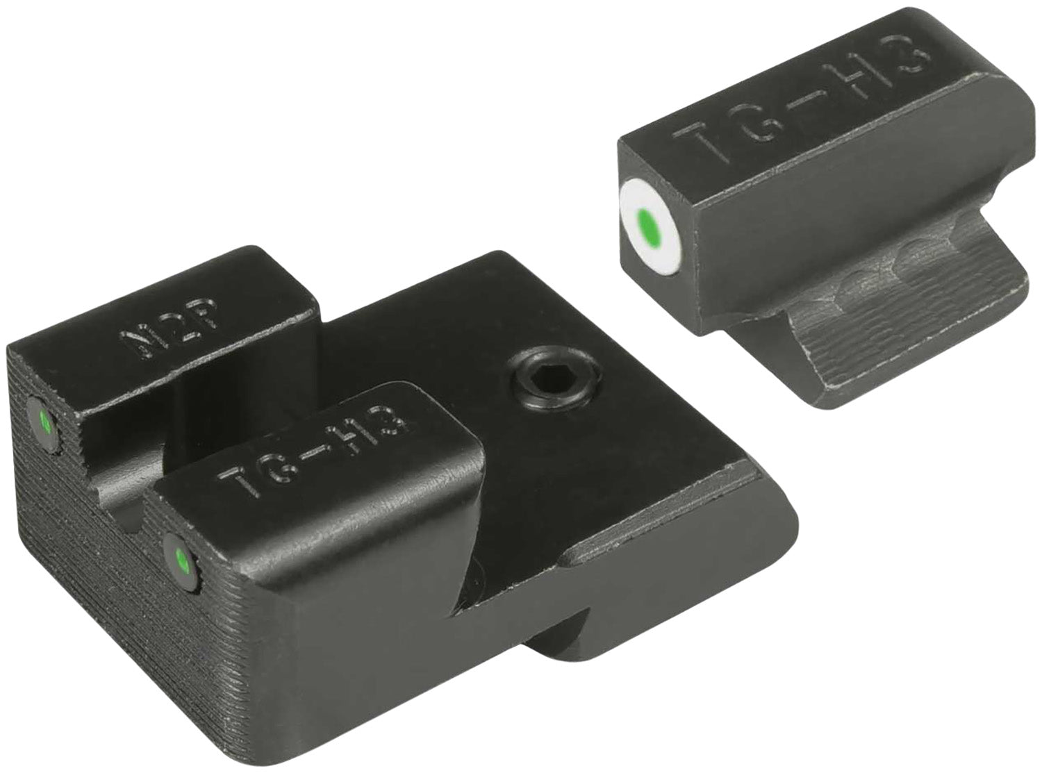 TruGlo TGTG231N4W Tritium Pro Green Tritium Front & Rear Night Sights 1911 Officer 3in & 4.25in