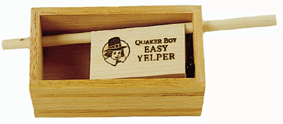 Quaker Boy Turkey Call Push Button Easy Yelper Mahogany Maple