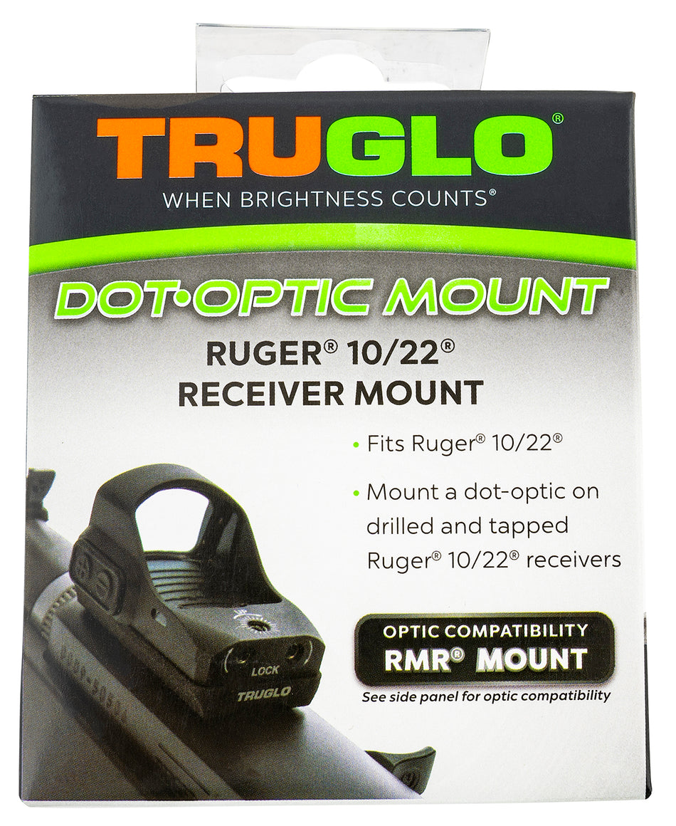 TruGlo TG8955RU2 Ruger 10/22 Receiver Red Dot Optic Mount for Trijicon RMR