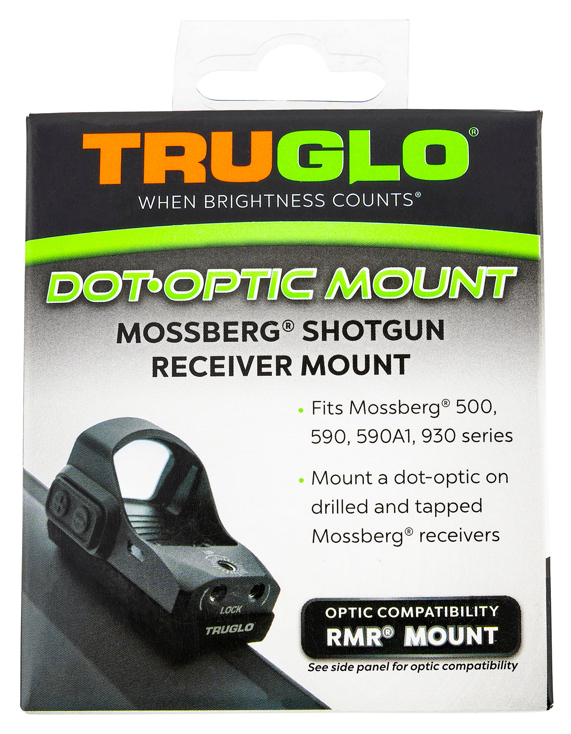 TruGlo Mossberg Shotgun Receiver Red Dot Mount for Trijicon RMR - No Machining