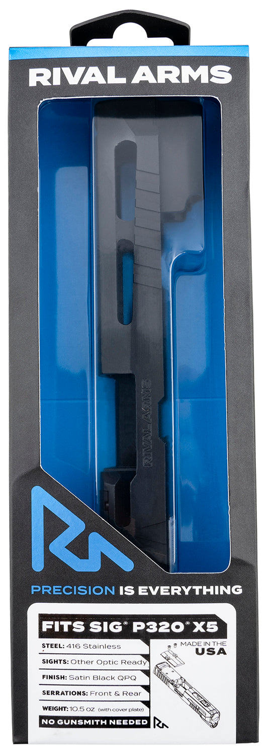 Rival Arms Faction Series Sig P320 X-Five Docter Cut Slide Cerakote Black 17-4 SS