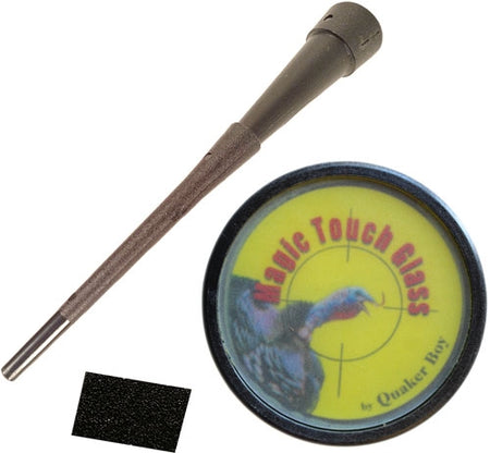 Quaker Boy Turkey Pot Style Call Magic Touch Glass