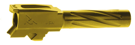 Rival Arms RA20G301E 9mm Luger Precision Drop-In Barrel 3.41" Gold PVD Glock 43 43X