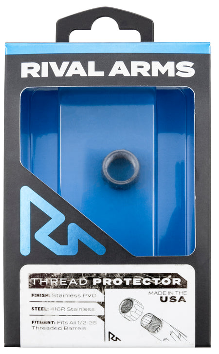 Rival Arms 9mm Luger 1/2"-28 Thread Protector Stainless PVD 416R Stainless