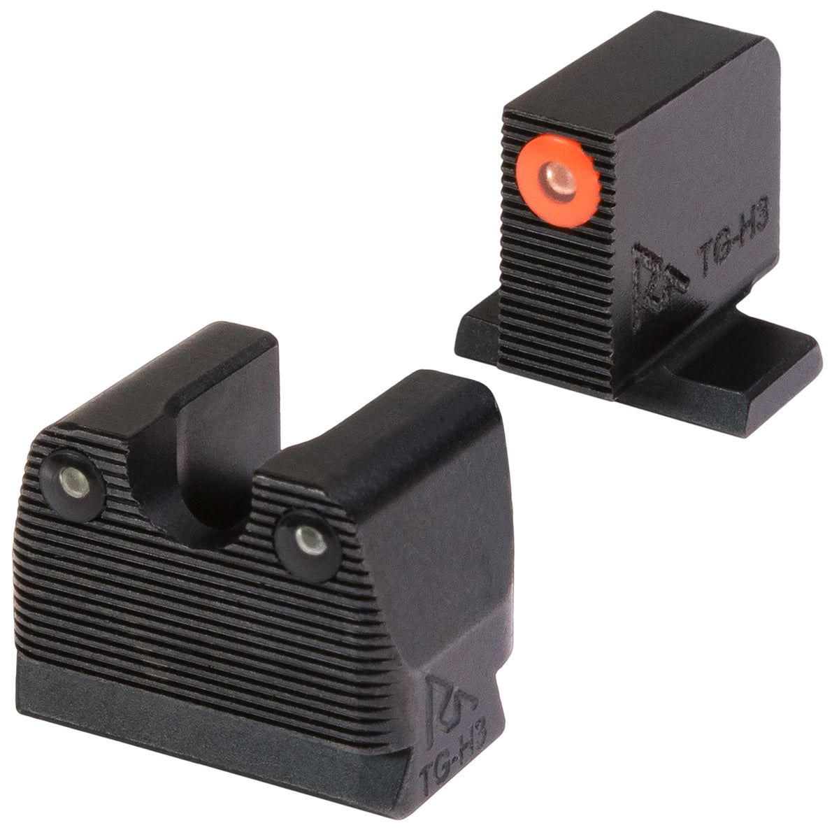 Rival Arms 3-Dot Night Sights RARA1A231S for SIG Sauer P-Series Green Tritium Orange Front/Black Rear