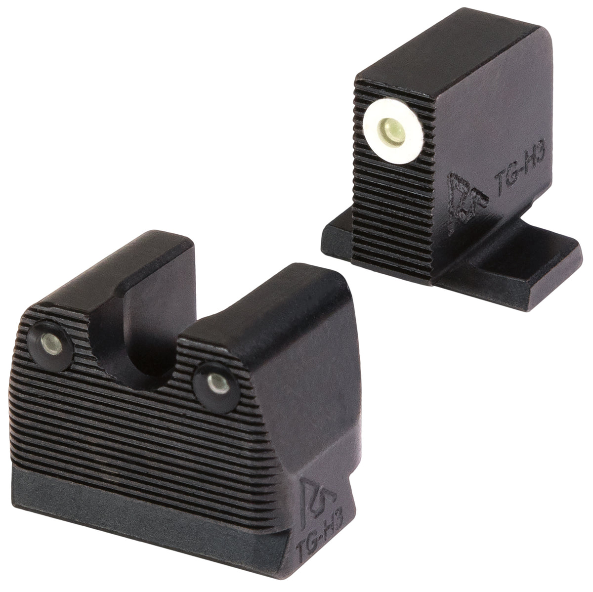 Rival Arms 3-Dot Night Sights RARA3B231S for SIG Sauer P-Series Green Tritium White Front/Black Rear