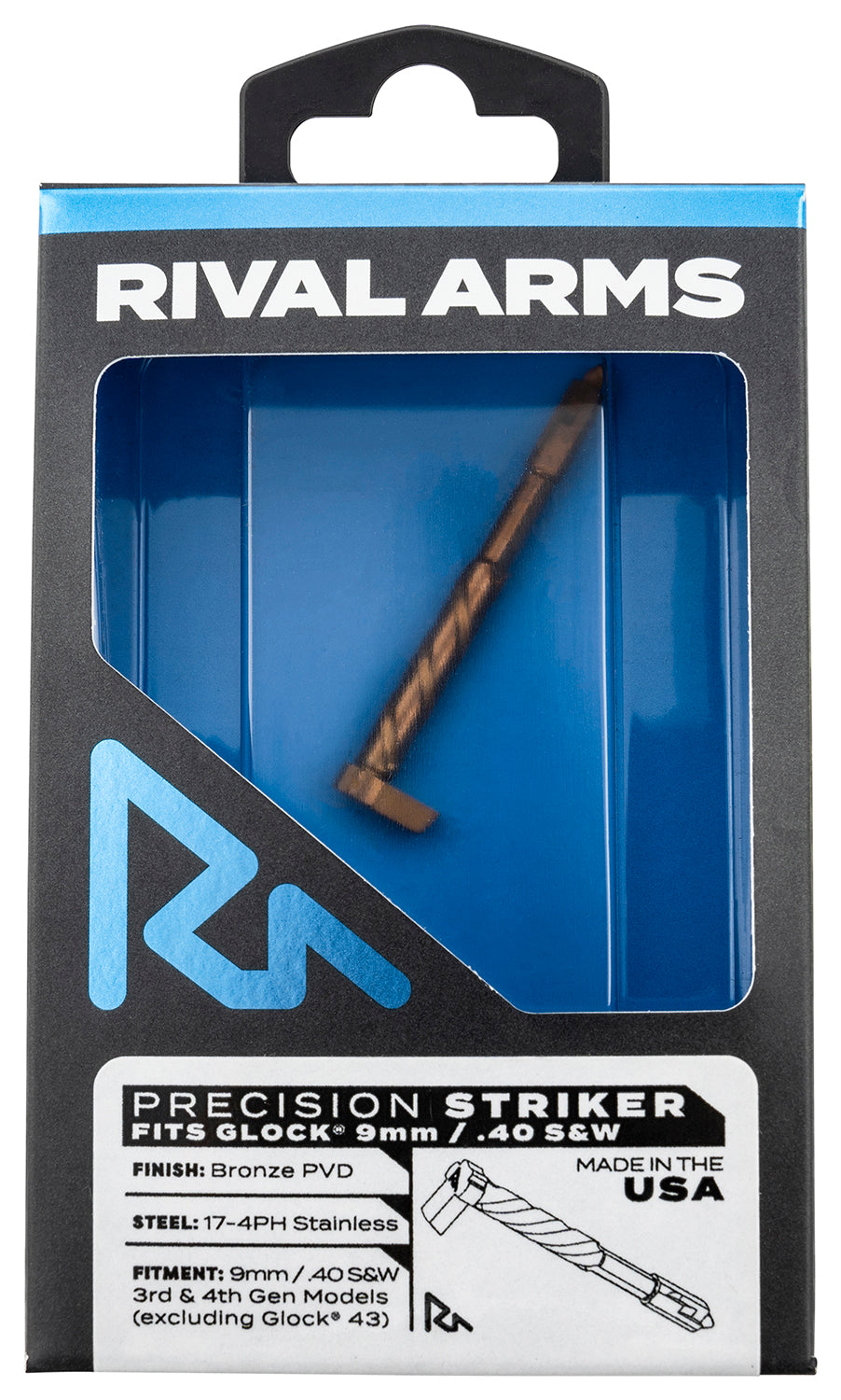 Rival Arms Bronze 17-4 Stainless Precision Striker for Glock Gen3-4 9mm/.40 S&W