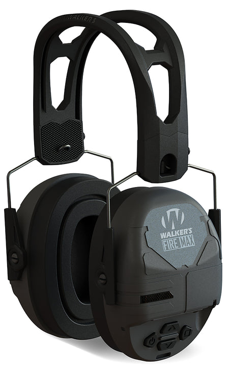 Walker's Firemax Digital Muff Over-the-Head with Tacti-Grip Headband Black Ear Cups