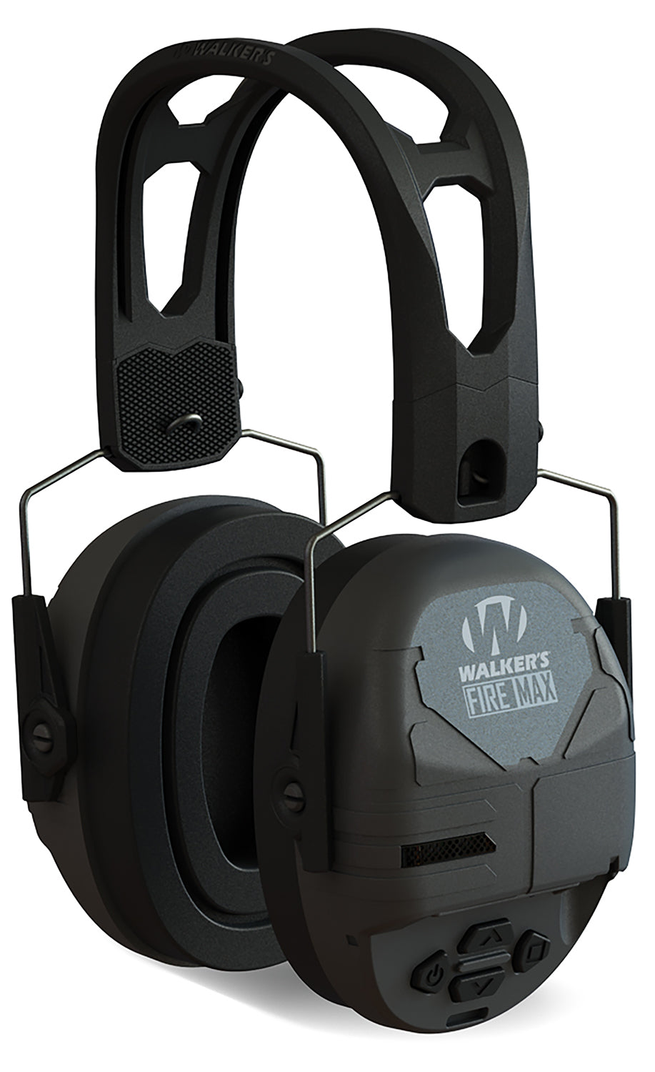 Walker's Firemax Digital Muff Over-the-Head with Tacti-Grip Headband Black Ear Cups