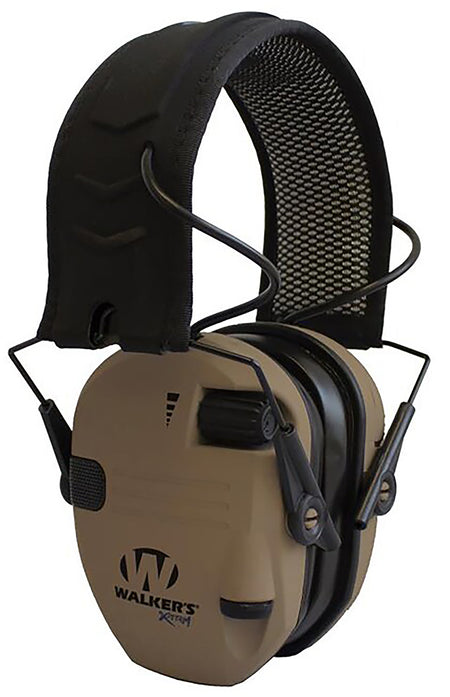 Walker's Razor X-TRM 21 dB Electronic Hearing Muff Over the Head Battle Brown/Black