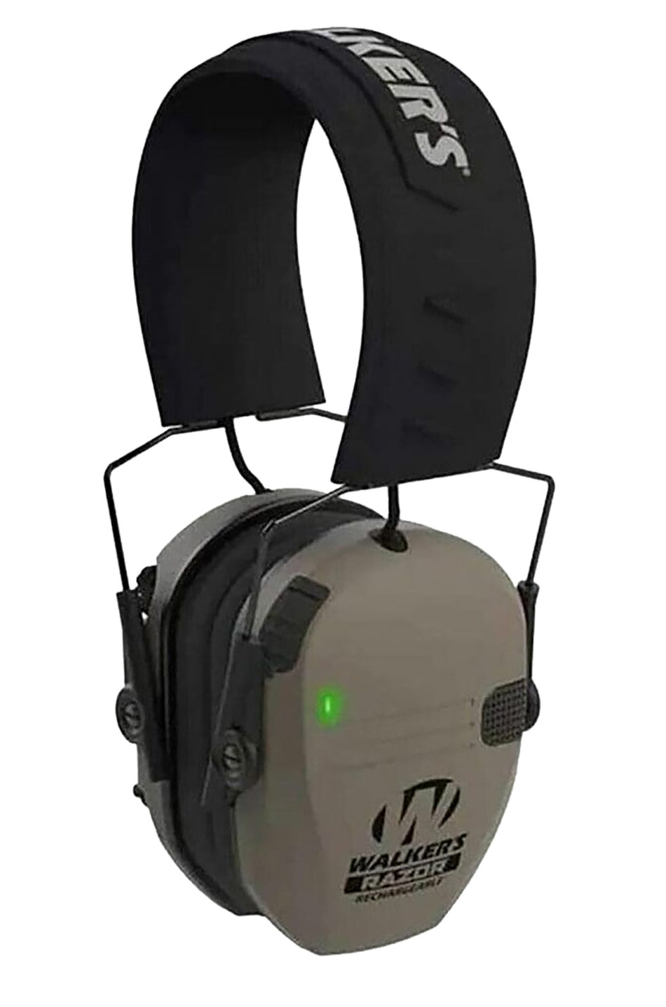 Walker's Razor Rechargeable 21 dB Electronic Hearing Muff Over the Head FDE/Black