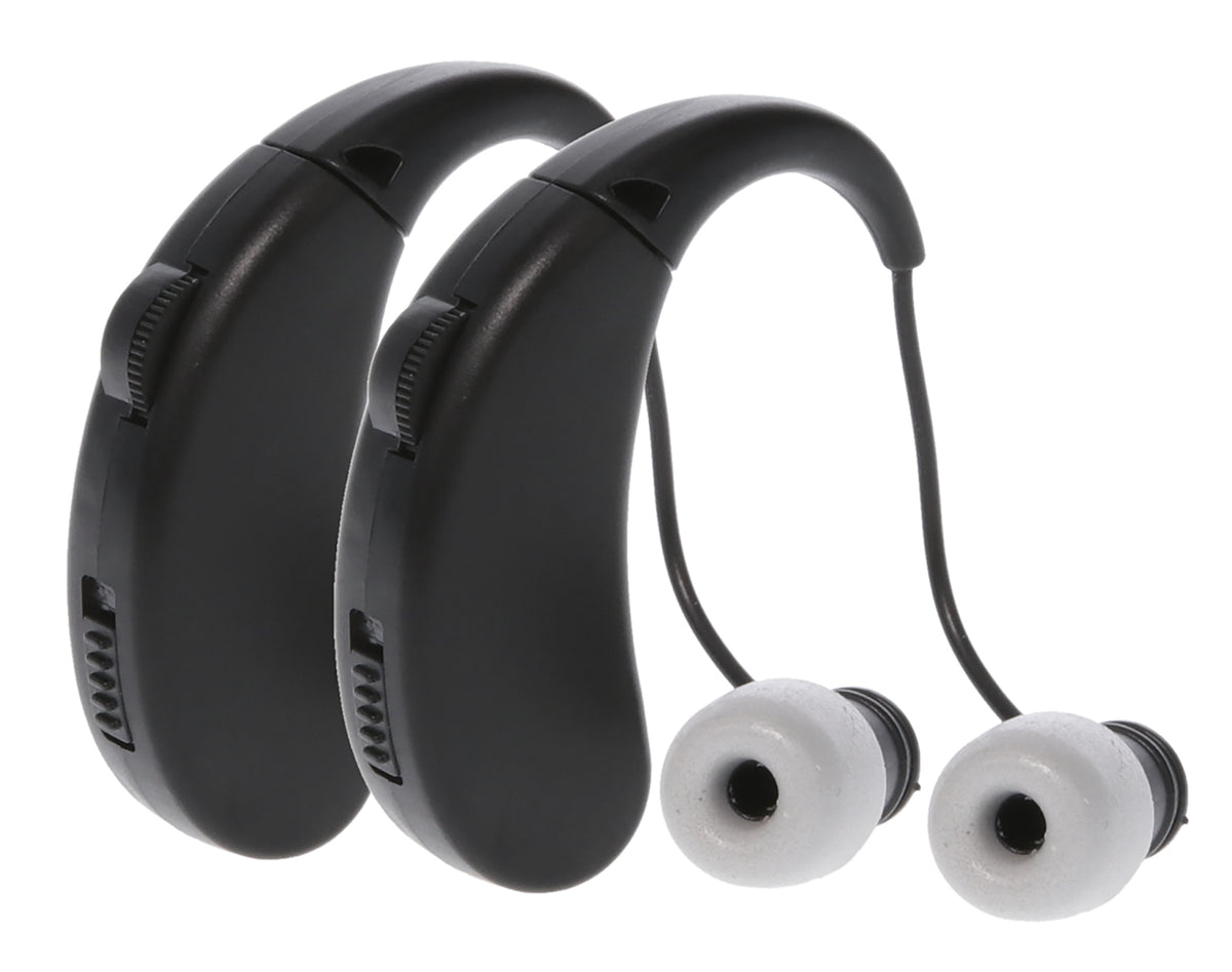 Walker's Ultra Ear BTE Rechargeable Hearing Enhancer 22 dB Behind the Ear 2-Pack