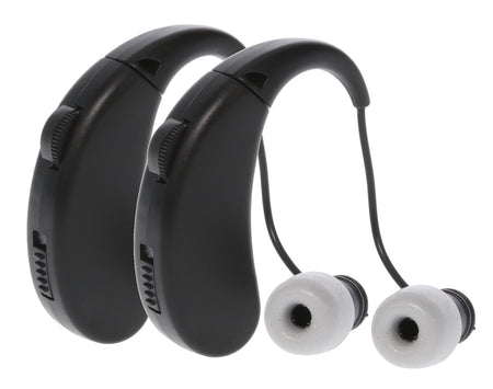 Walker's Ultra Ear BTE Rechargeable Hearing Enhancer 22 dB Behind the Ear 2-Pack