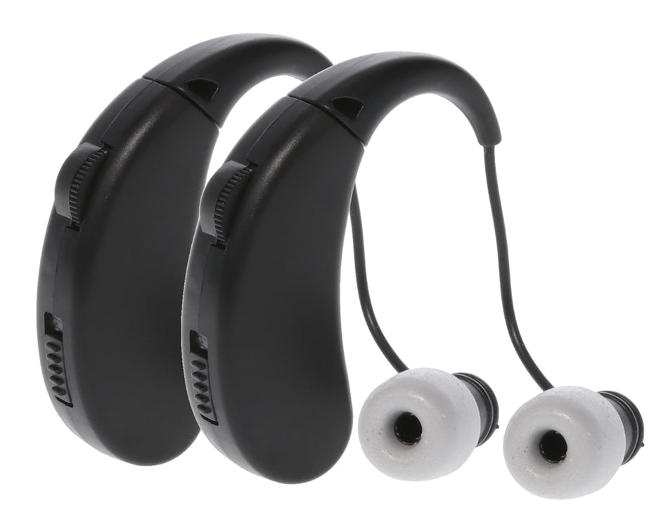 Walker's Ultra Ear BTE Rechargeable Hearing Enhancer 22 dB Behind the Ear 2-Pack
