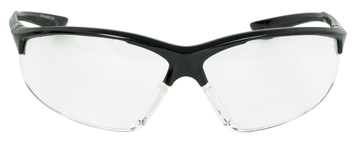 Walker's IKON Tanker Adult Ballistic Glasses, Clear Lens with Matte Black Frame