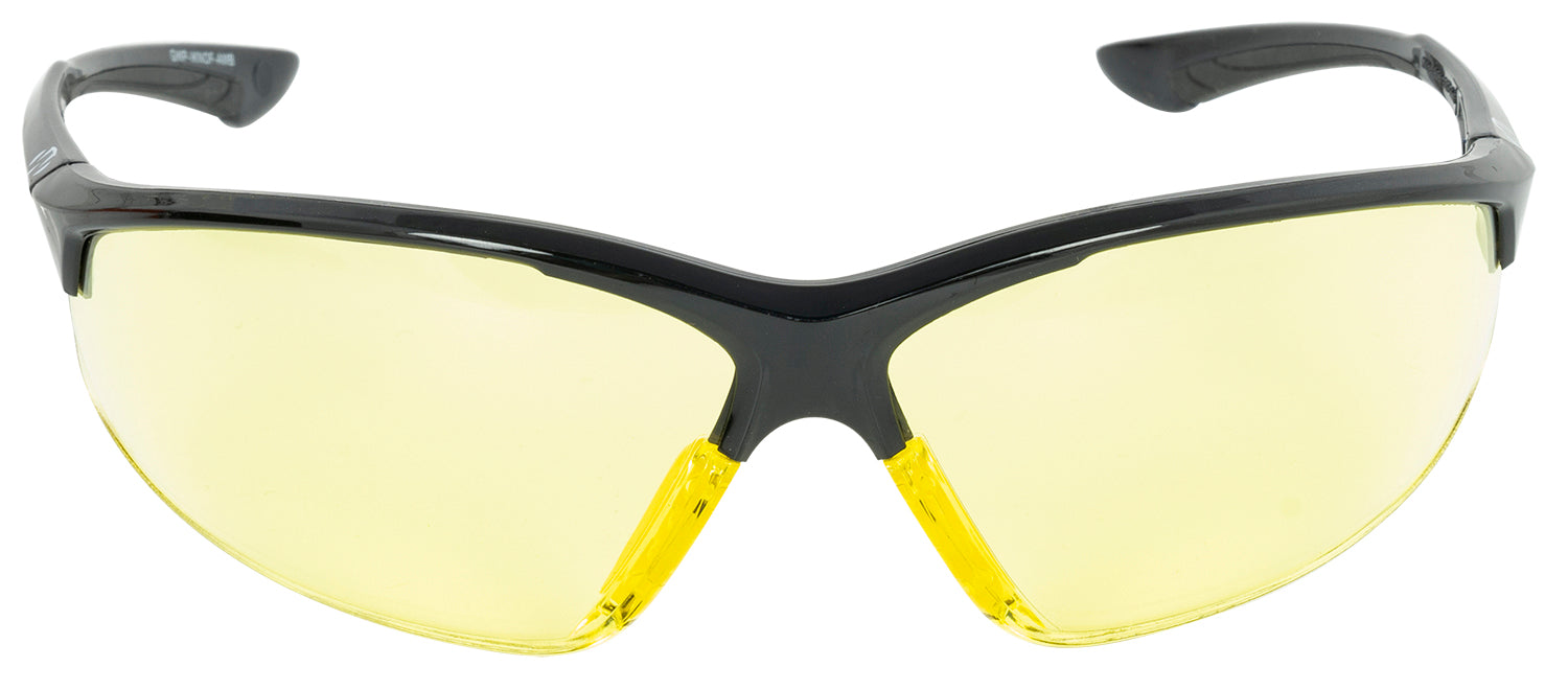 Walker's IKON Tanker Adult Ballistic Glasses, Amber Lens with Matte Black Frame