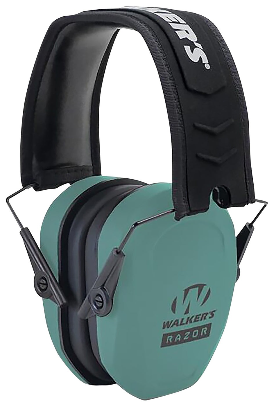 Walker's Razor Slim Passive Ear Muff 27 dB Over the Head Teal/Black Polymer