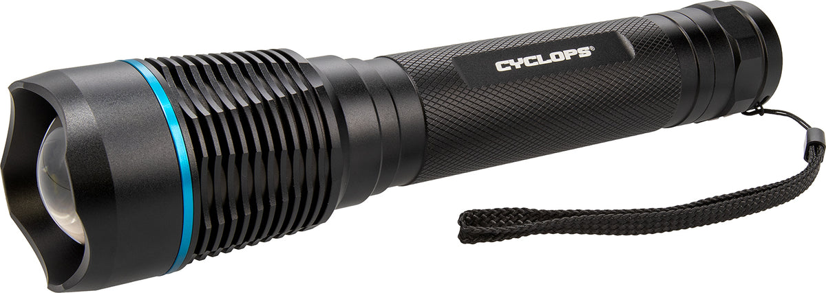 Cyclops Brontes 2K Flashlight 2000 Lumens White Cree LED Black Anodized