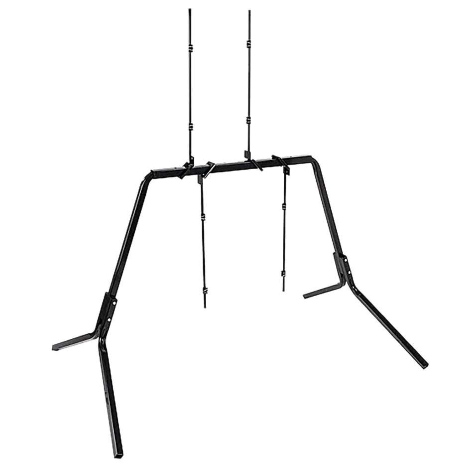 Viking Solutions Convertible Paper Target Holder Adjustable Steel Clip Stand with Mounting Hardware Black