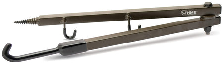 HME Folding Bow Hanger Green Steel 20" Extends 10" Fold Tree Screw Mount
