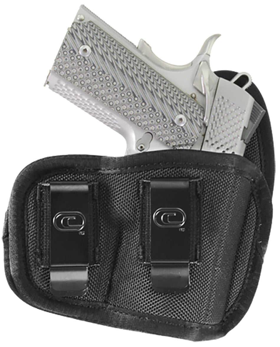 Crossfire The Vigor Right Hand IWB Holster Size 01 Black Ballistic Nylon Dual Clip Fits Micro 1-1.50" Barrel