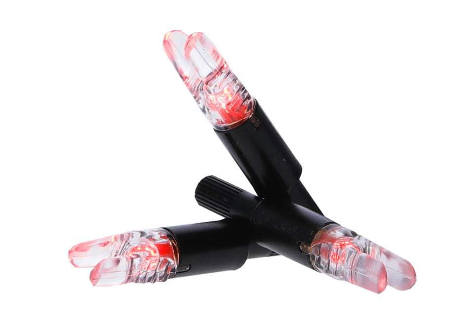 NAP Thunderglo Lighted Nock Crossbow Red Half Moon 3-Pack